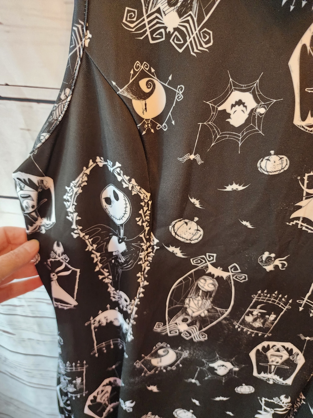 Jack Disney Nightmare Before Christmas Dress with White Peter Pan Collar - Picture 3 of 6